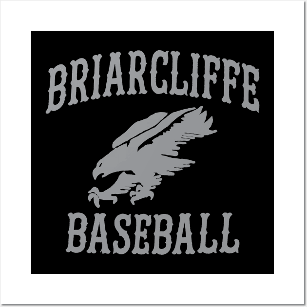 Briarcliffe Baseball Gray Grey Wall Art by TBM Christopher